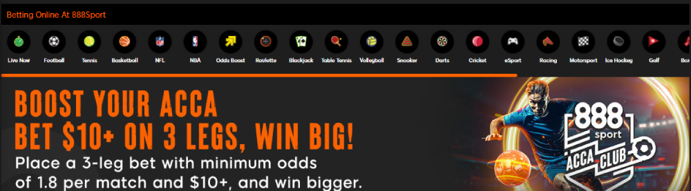 888 Bet Betting